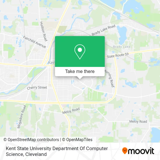 Kent State University Department Of Computer Science map