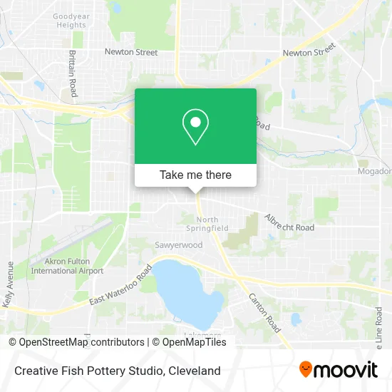Creative Fish Pottery Studio map