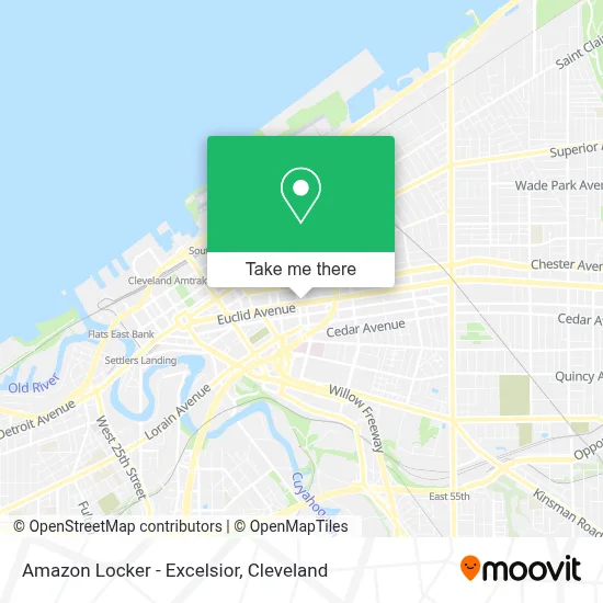 Amazon Locker - Excelsior map