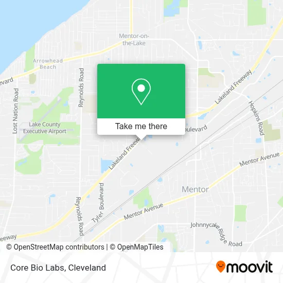Core Bio Labs map