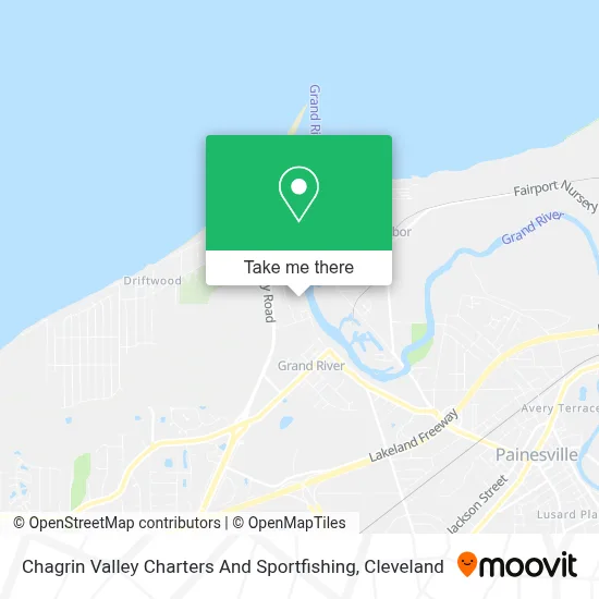 Chagrin Valley Charters And Sportfishing map