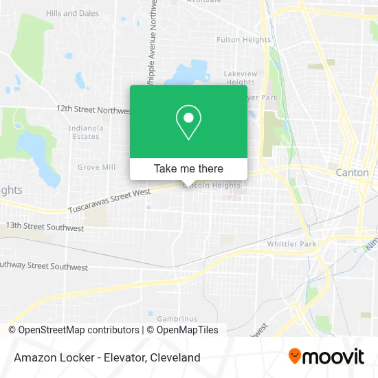 Amazon Locker - Elevator map