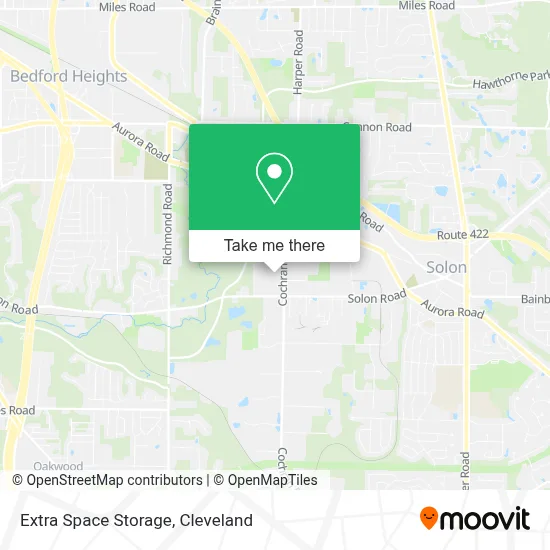 Extra Space Storage map