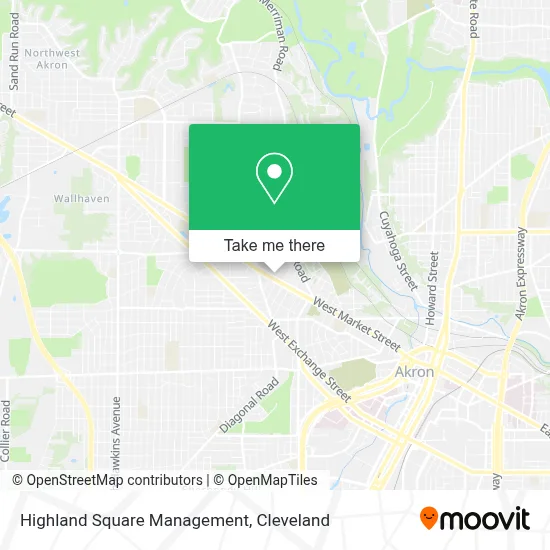 Highland Square Management map