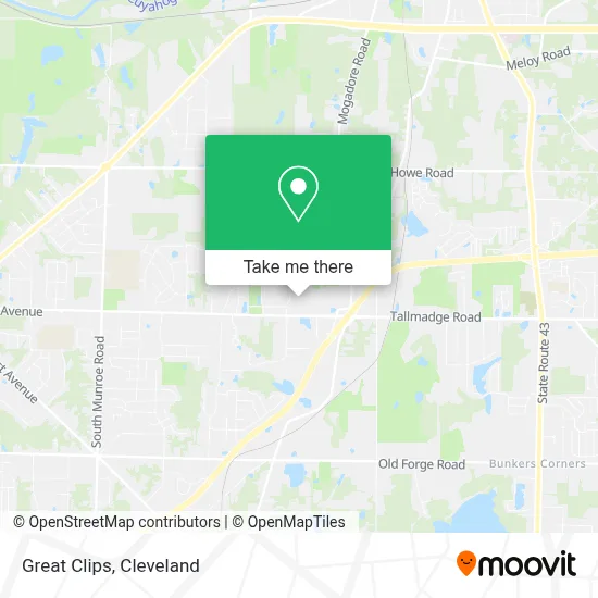 Great Clips map