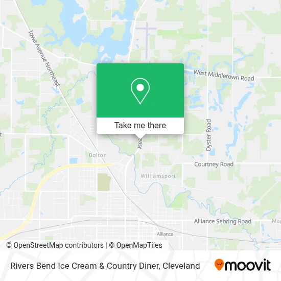 Rivers Bend Ice Cream & Country Diner map