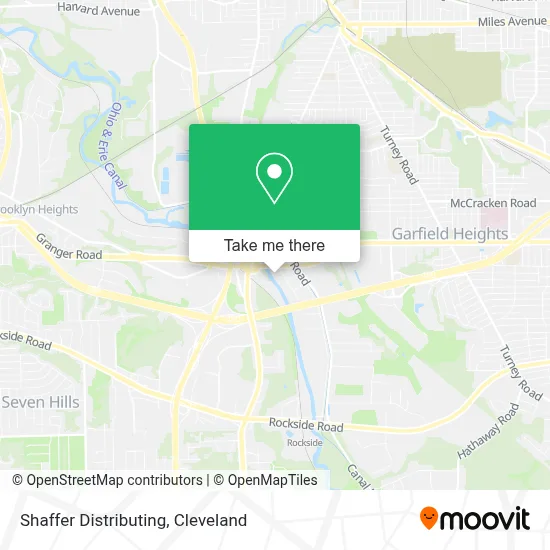 Shaffer Distributing map