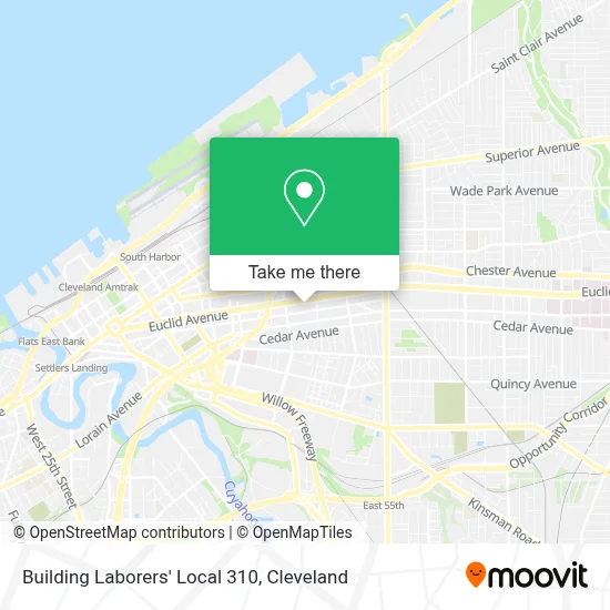 Building Laborers' Local 310 map