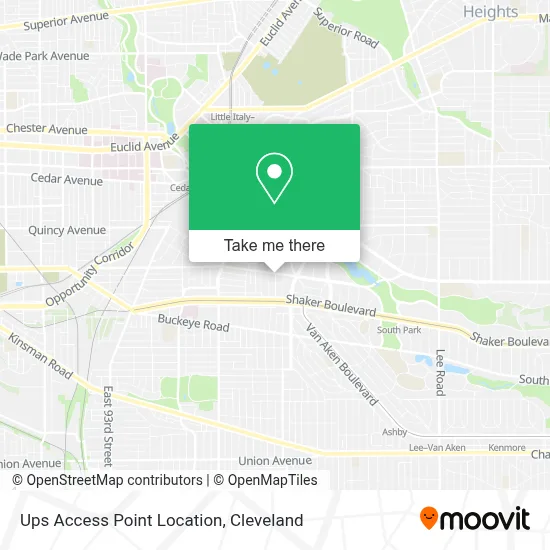 Ups Access Point Location map