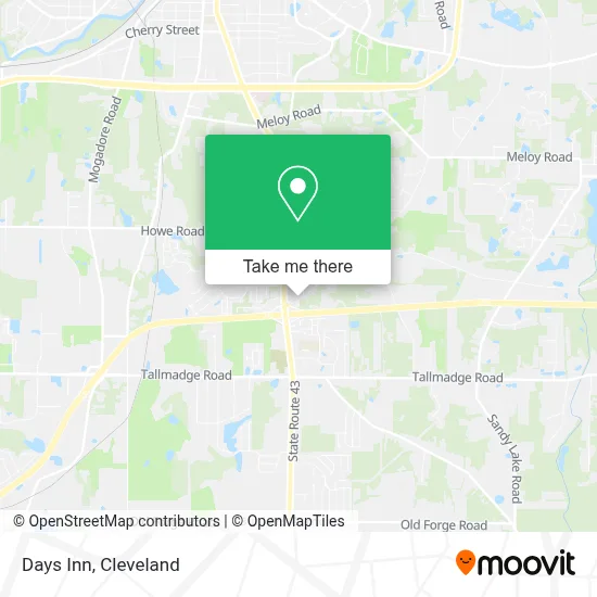 Days Inn map