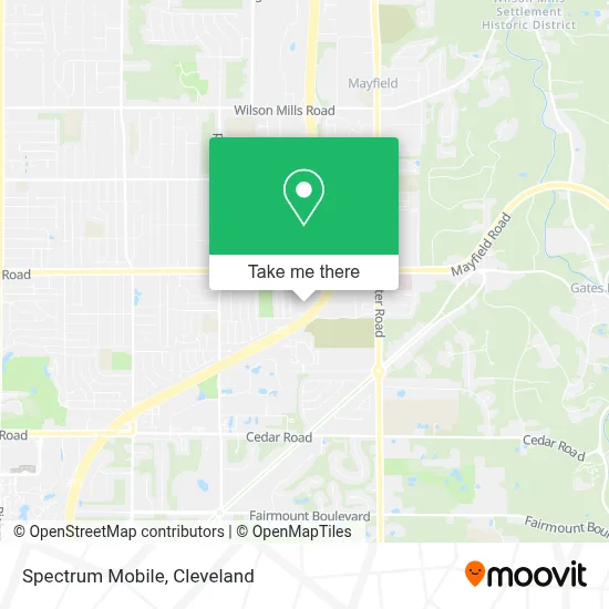 Spectrum Mobile map
