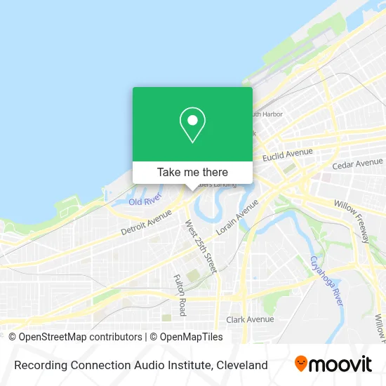 Recording Connection Audio Institute map
