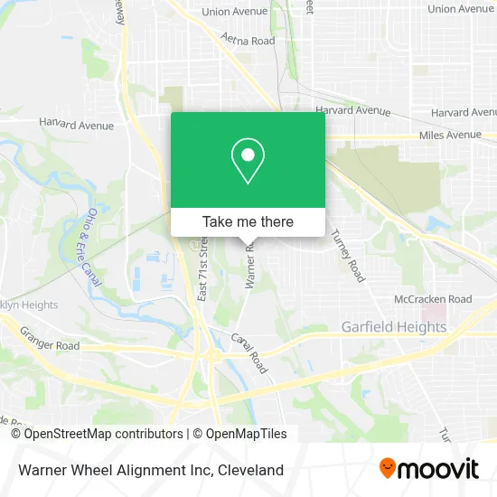Warner Wheel Alignment Inc map
