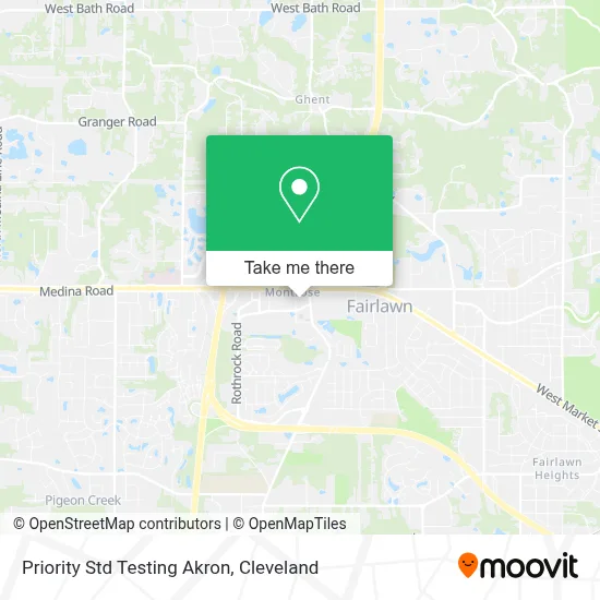 Priority Std Testing Akron map