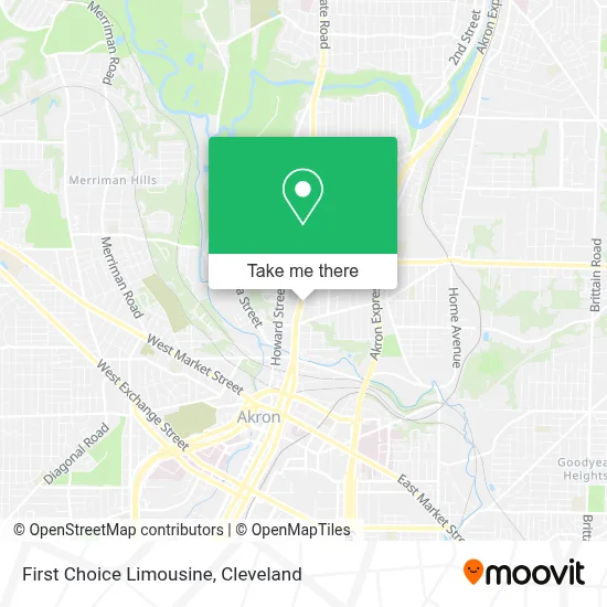 First Choice Limousine map