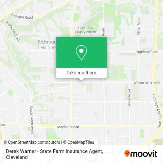 Derek Warner - State Farm Insurance Agent map