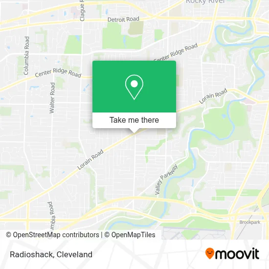 Radioshack map