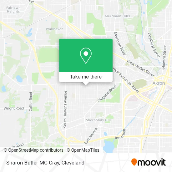 Sharon Butler MC Cray map