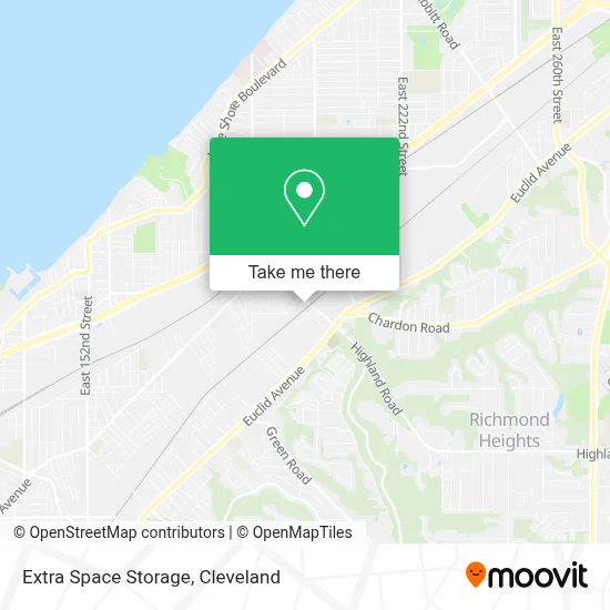 Extra Space Storage map