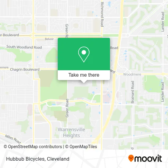 Hubbub Bicycles map