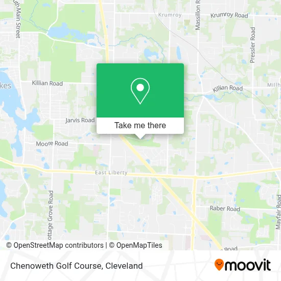 Chenoweth Golf Course map