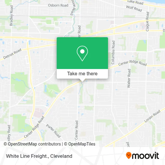 White Line Freight. map