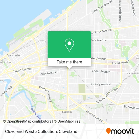 Cleveland Waste Collection map
