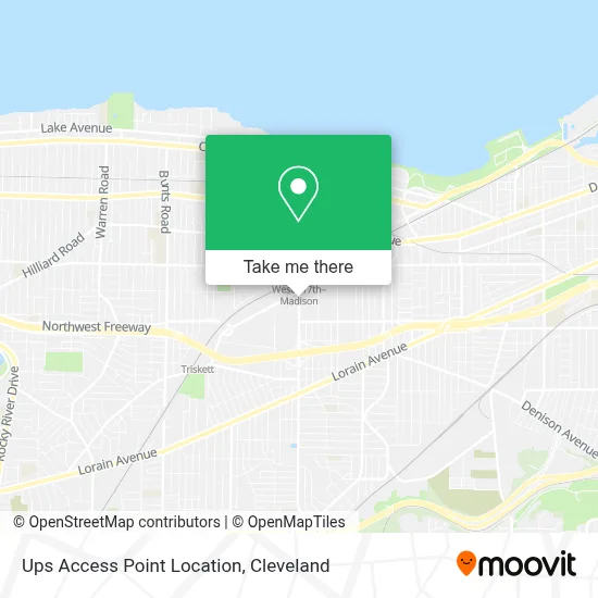 Ups Access Point Location map