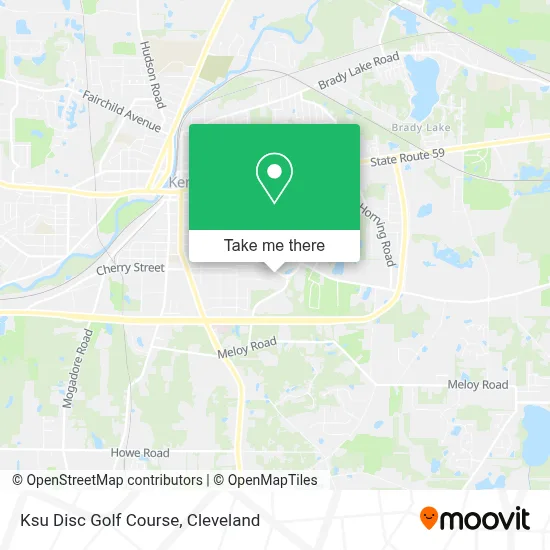 Ksu Disc Golf Course map