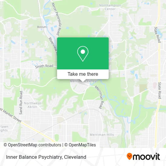 Inner Balance Psychiatry map