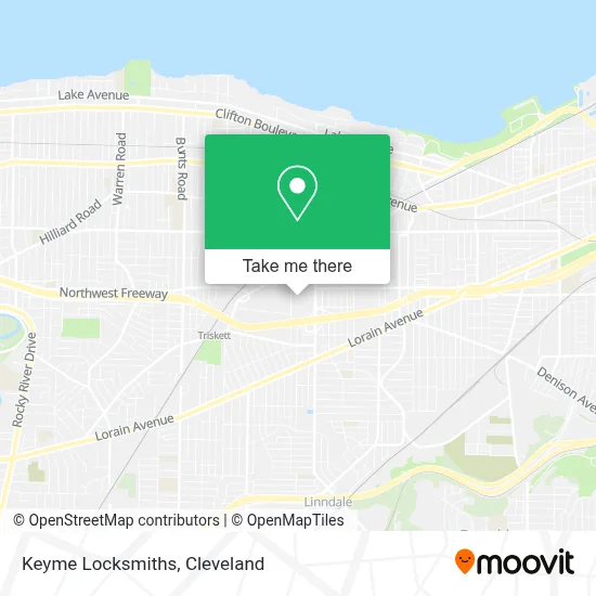 Keyme Locksmiths map