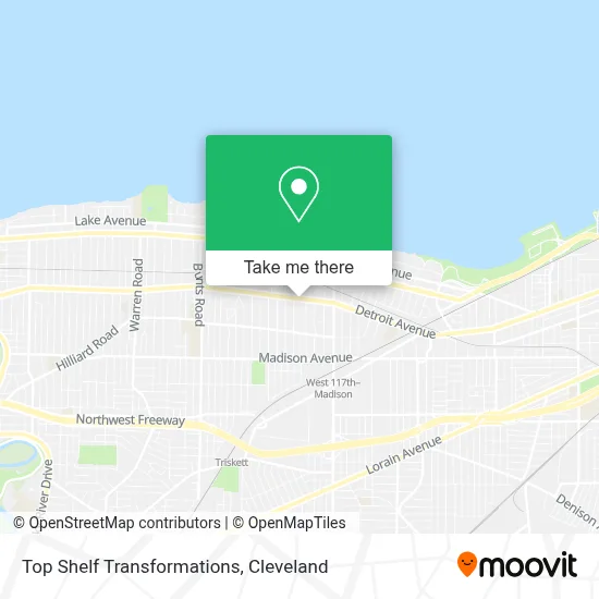 Top Shelf Transformations map
