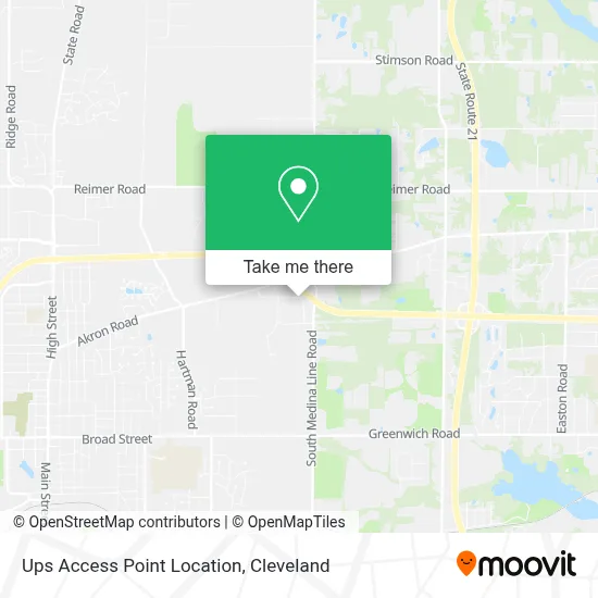 Ups Access Point Location map