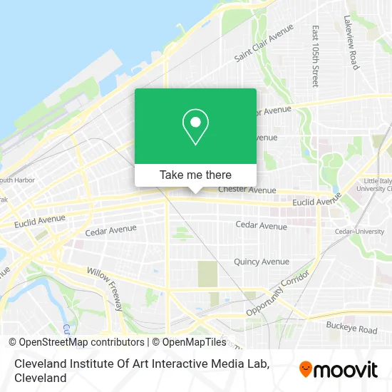 Cleveland Institute Of Art Interactive Media Lab map