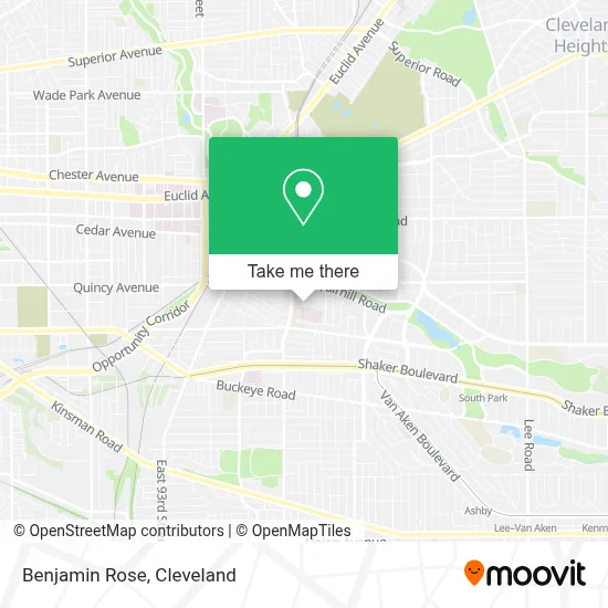 Benjamin Rose map