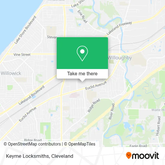 Keyme Locksmiths map
