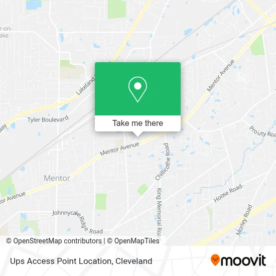 Ups Access Point Location map