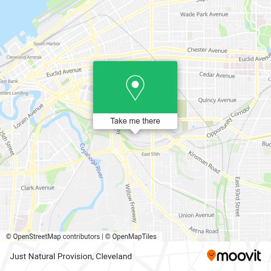 Just Natural Provision map