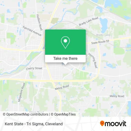 Kent State - Tri Sigma map