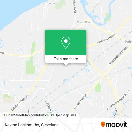 Keyme Locksmiths map