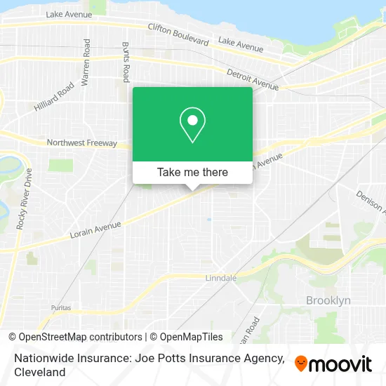 Nationwide Insurance: Joe Potts Insurance Agency map