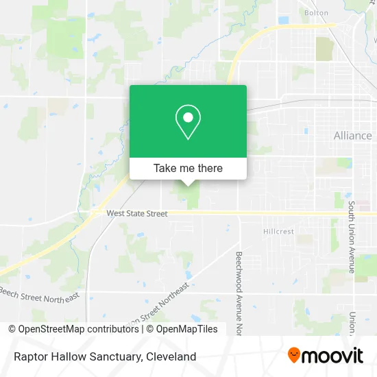 Raptor Hallow Sanctuary map