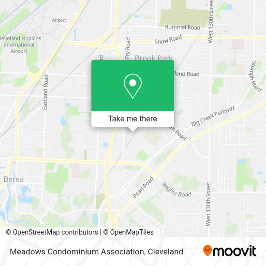 Meadows Condominium Association map