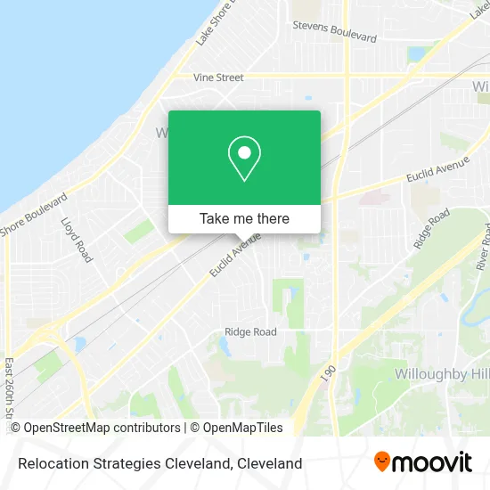 Relocation Strategies Cleveland map