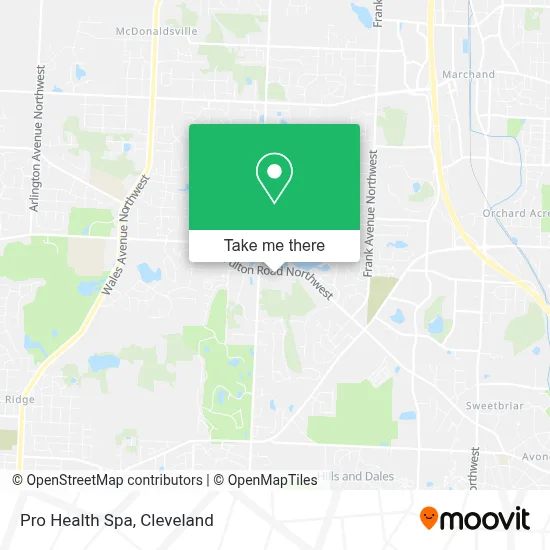 Pro Health Spa map