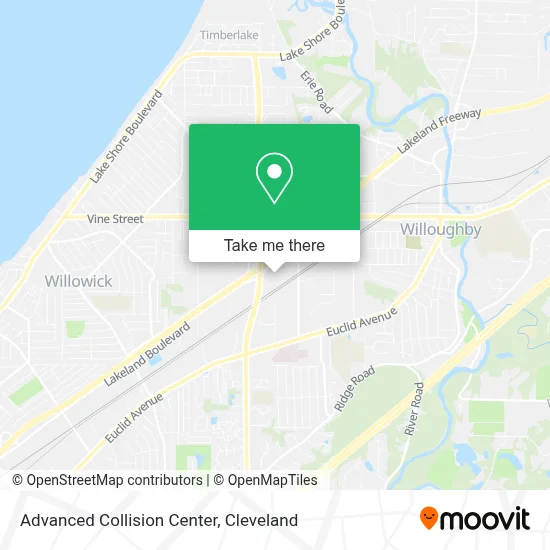 Advanced Collision Center map