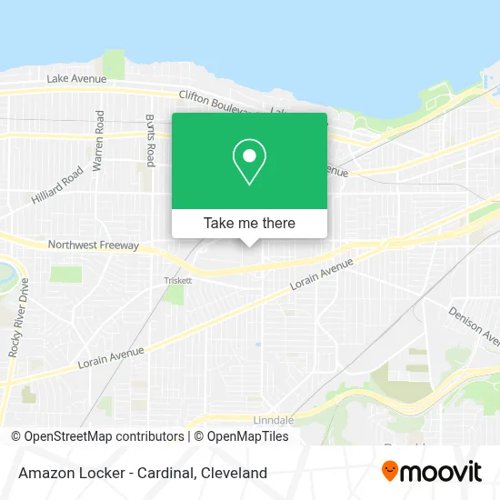 Amazon Locker - Cardinal map