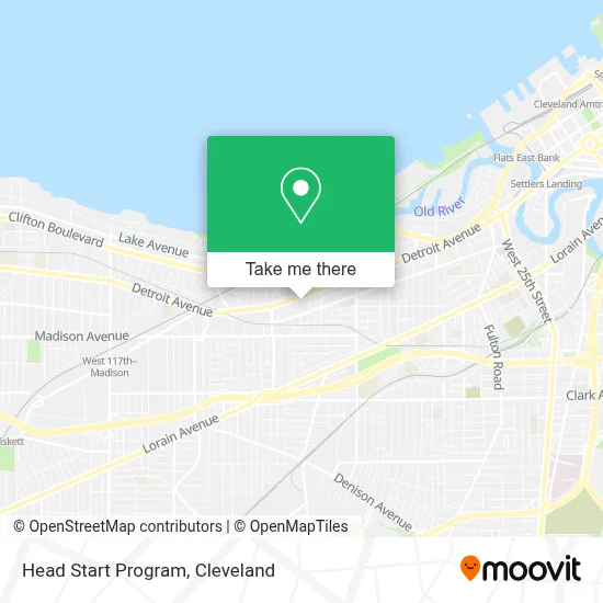 Head Start Program map