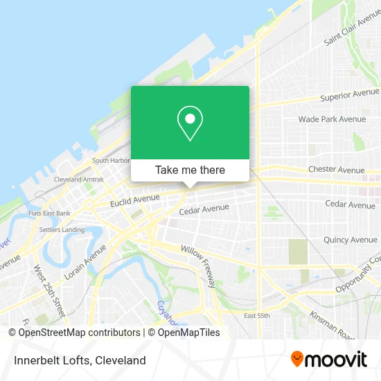 Innerbelt Lofts map