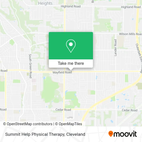 Summit Help Physical Therapy map